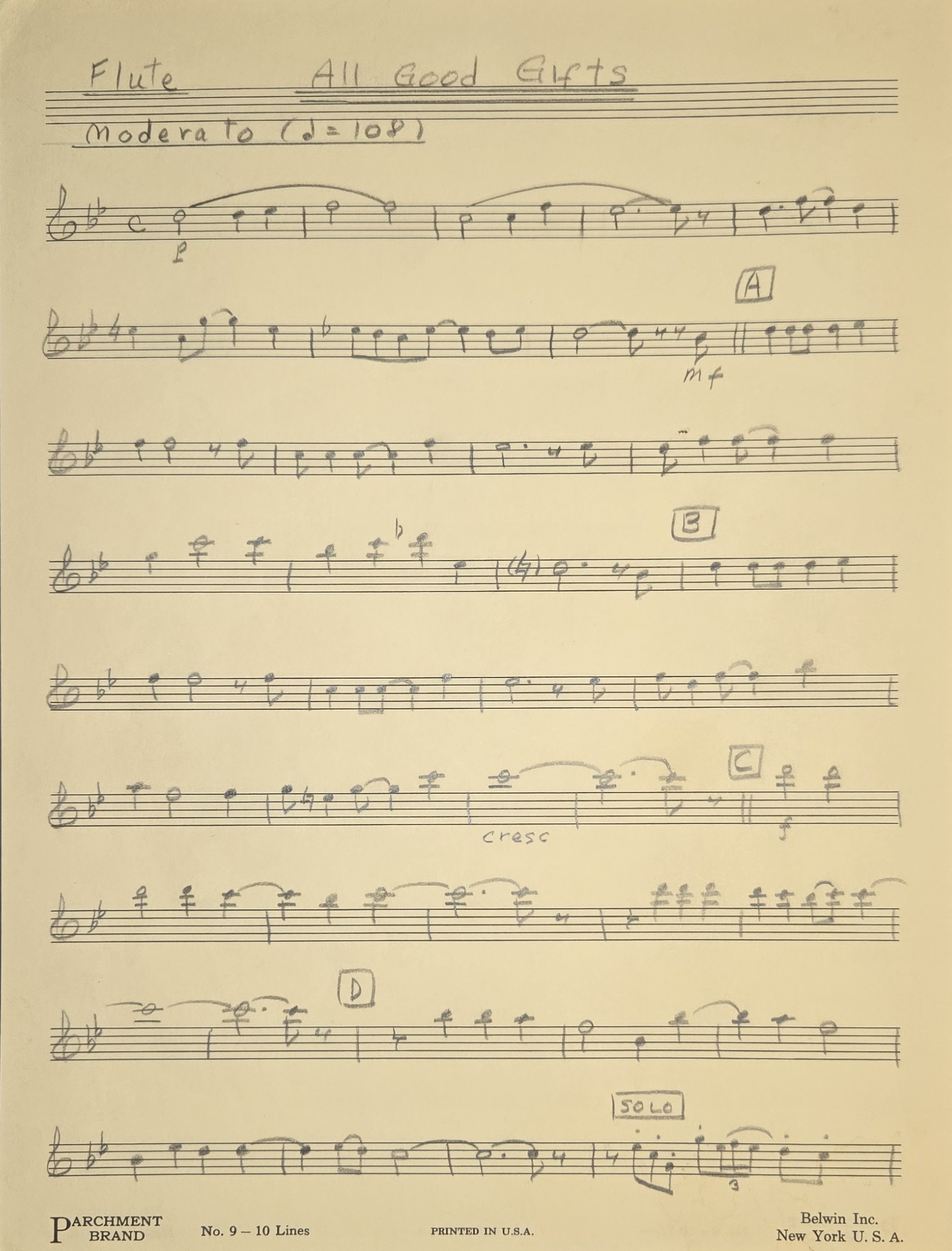 Flute Page 1