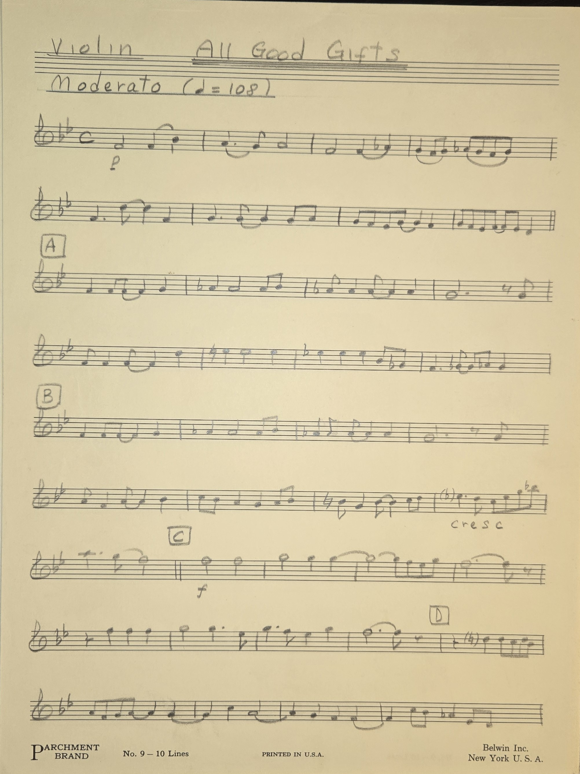 Violin Page 1