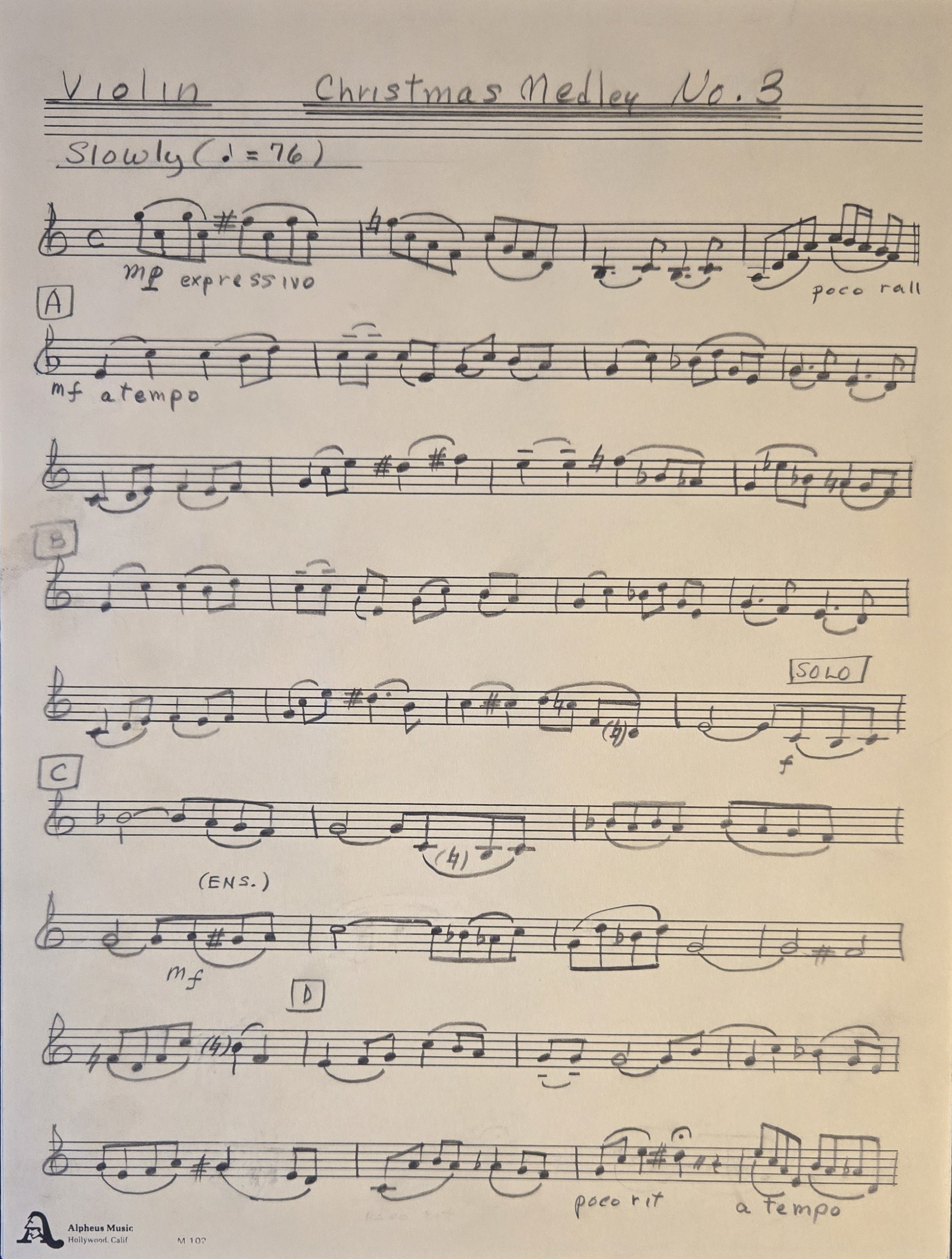 Violin Page 1