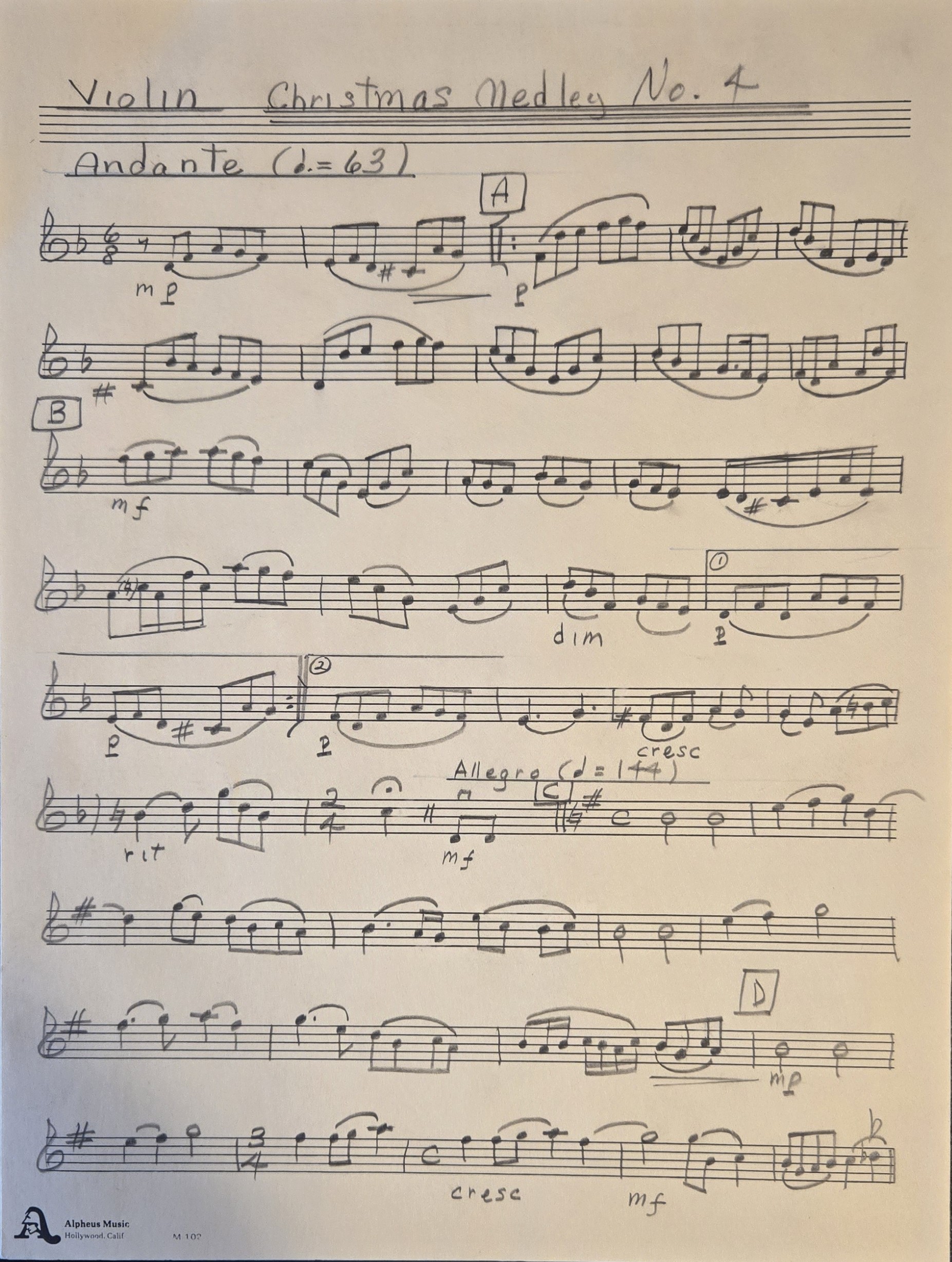 Violin Page 1