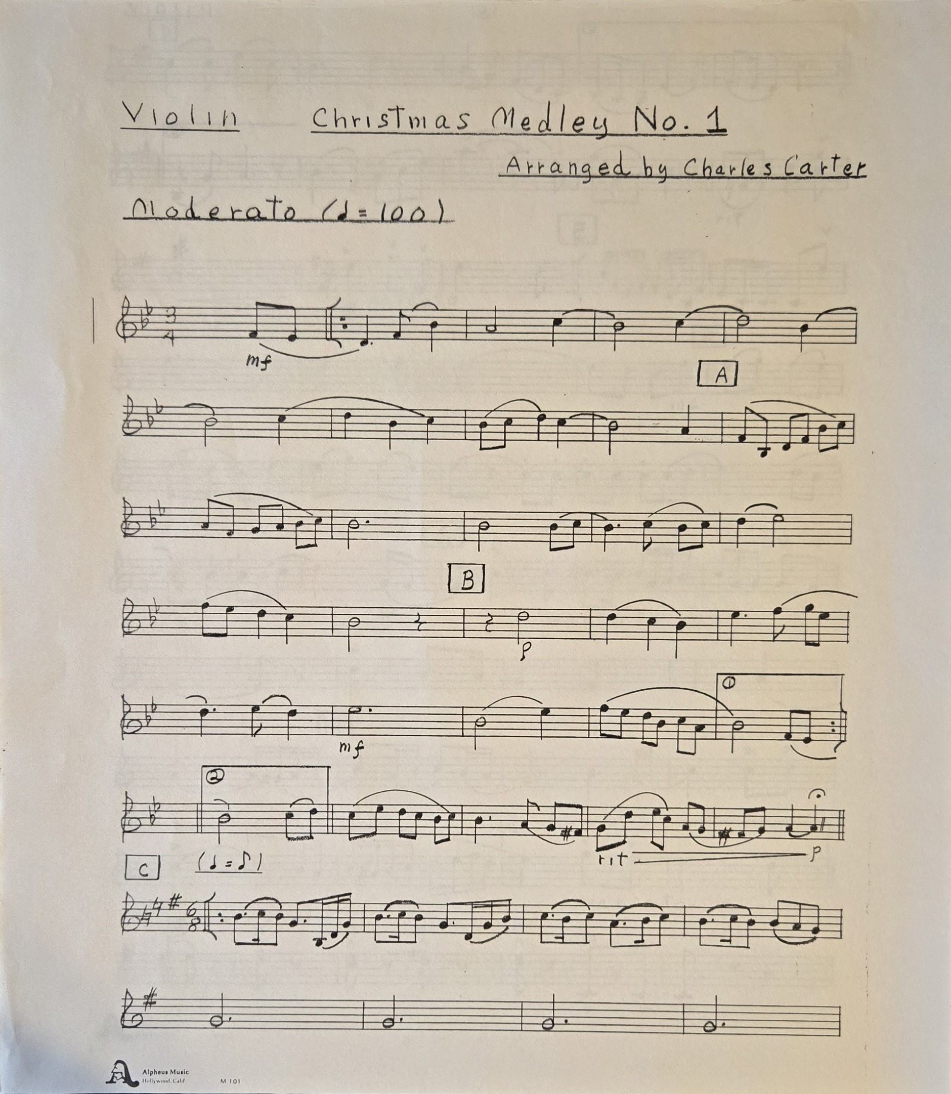 Medley 1 Violin P1