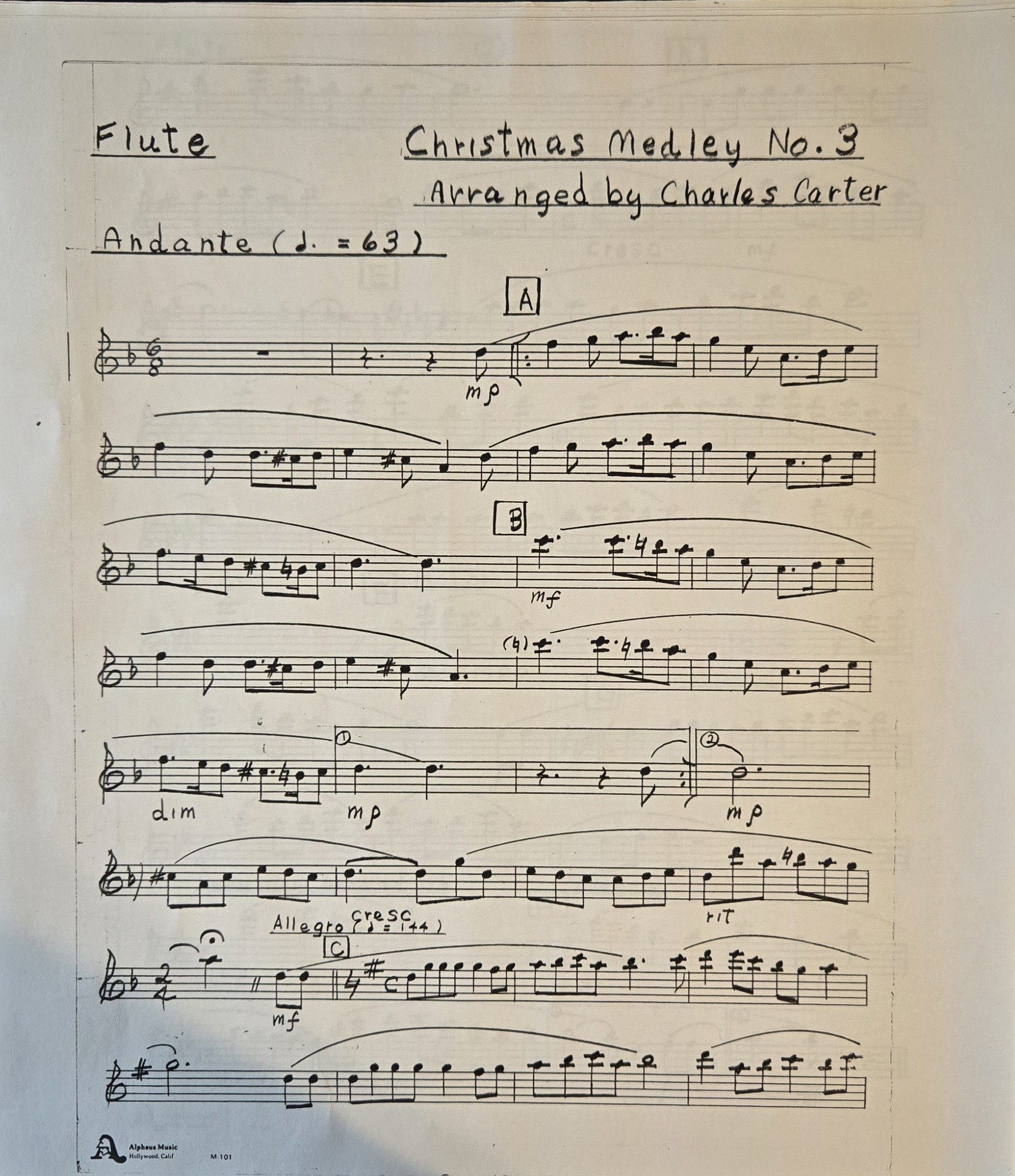 Medley 3 Flute P1