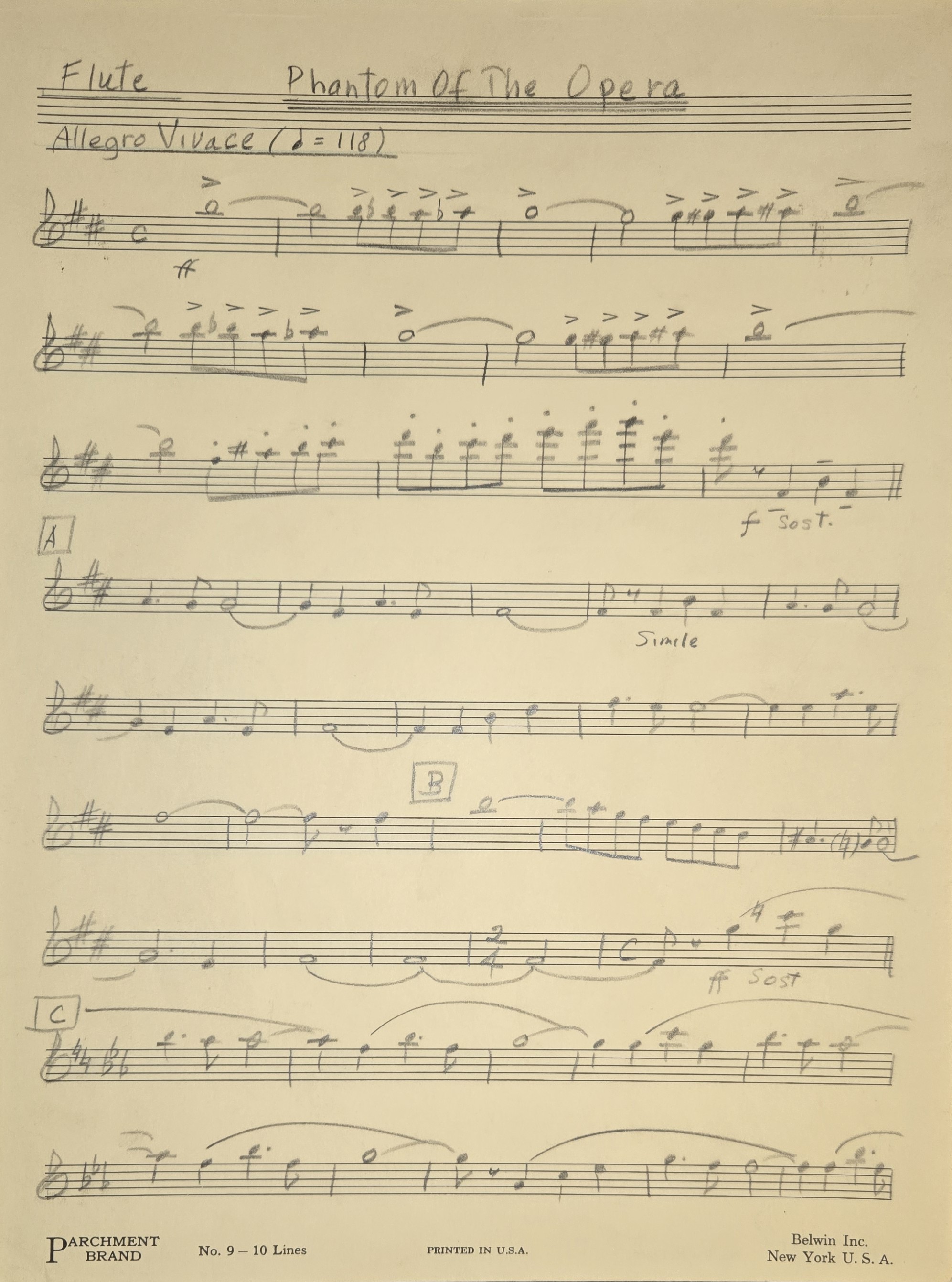 Flute Page 1